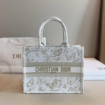 Dior Dior Book Tote Butterfly Embroidery