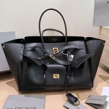 Balenciaga Balenciaga Bel Air Large Tote Bag in Black Leather