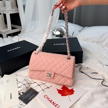 Chanel Chanel Classic Flap 25 Pink Silver Hardware