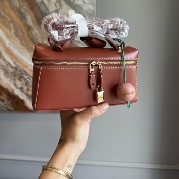 Loro Piana Loro Piana Extra Pocket 20 in Smooth Leather Terracotta