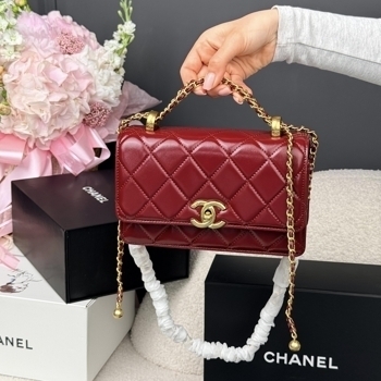 Chanel Chanel Mini Flap Bag Burgundy