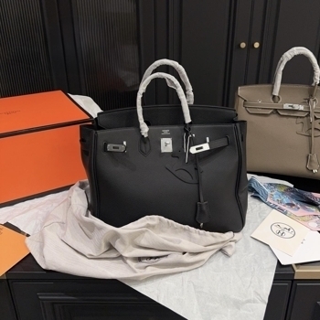 Hermes Hermes Birkin 35 Togo Leather in Black with Silver Hardware