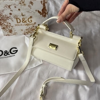 ⭐ PREMIUM Dolce & Gabbana Dolce & Gabbana Mini Sicily White Bag