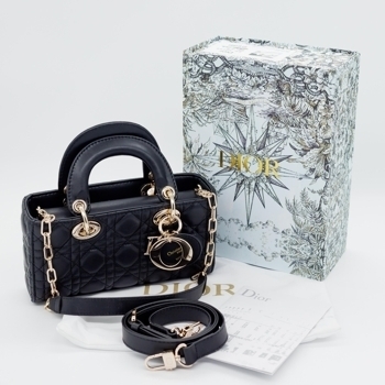 Dior Dior Lady D-Joy Bag Black with Gold