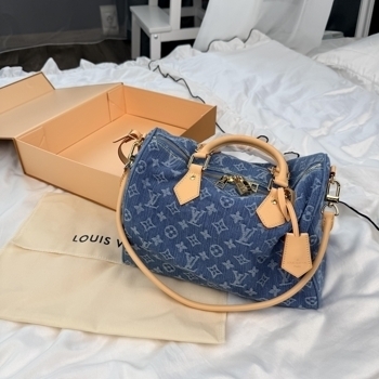 Louis Vuitton Louis Vuitton Speedy 30 Denim Monogram Blue