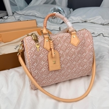Louis Vuitton Louis Vuitton Speedy 30 Monogram Denim Pink