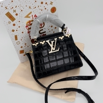 Louis Vuitton Louis Vuitton Capucines Mini Black Croco, фото 3