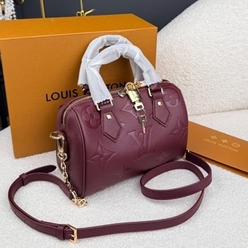 Louis Vuitton Louis Vuitton Speedy Bandouliete 20 Bordo Leather