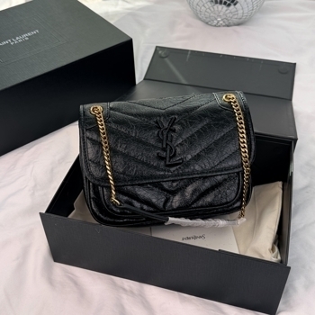 Saint Laurent Saint Laurent Niki Vintage Leather in Black / Gold