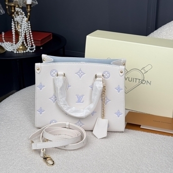 Louis Vuitton Louis Vuitton Onthego PM Monogram Empreinte Beige / Blue