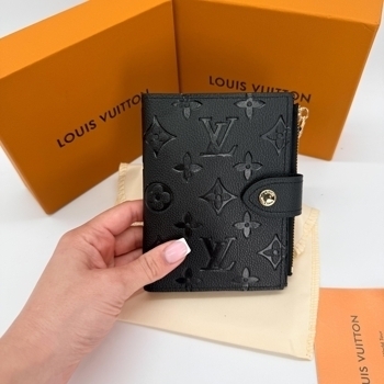 Louis Vuitton Louis Vuitton Compact Wallet Monogram Empreinte Black