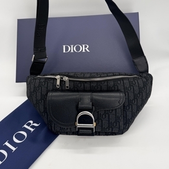 Dior Dior Saddle Belt Bag Black Oblique, фото 3