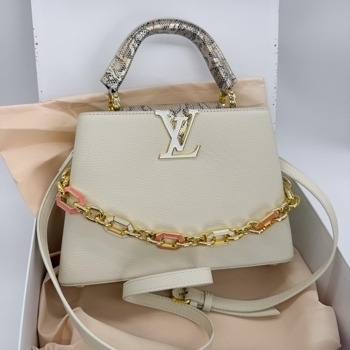 Louis Vuitton Louis Vuitton Capucines BB Cream Python Handle, фото 3