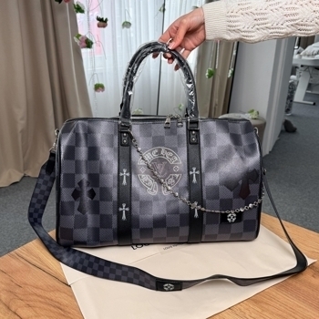 Louis Vuitton Louis Vuitton Keepall 45 х Chrome Hearts Style