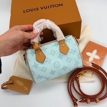 Louis Vuitton Louis Vuitton Nano Speedy Denim Mint, фото 3