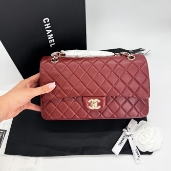 Chanel Chanel Classic Flap 25 Bordo Champagne Gold Hardware