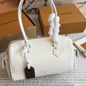 Louis Vuitton Louis Vuitton Speedy Soft Leather White / Silver