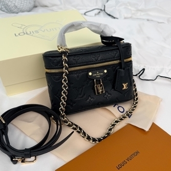 Louis Vuitton Louis Vuitton Vanity PM Monogram Black Leather