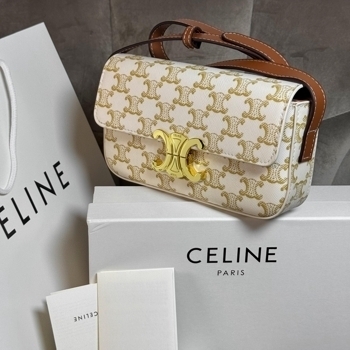 Celine Celine Triomphe Canvas Bag Leather