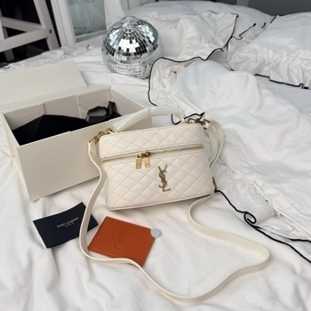 Saint Laurent Saint Laurent Gaby Vanity Bag White