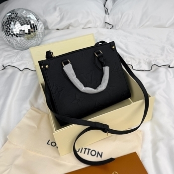 Louis Vuitton Louis Vuitton Onthego PM Monogram Empreinte Leather Black