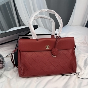 Chanel Chanel Top Handle Flap Bag Red