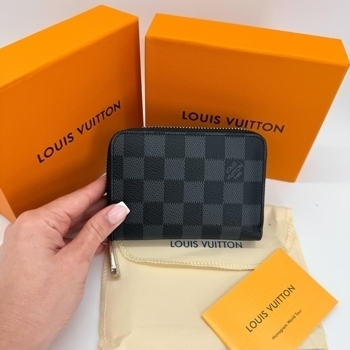 Louis Vuitton Louis Vuitton Zippy Coin Purse Damier Graphite