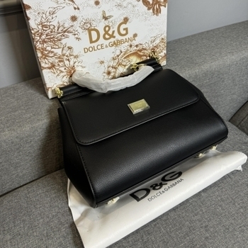 ⭐ PREMIUM Dolce & Gabbana Dolce & Gabbana Sicily Black Large size Bag